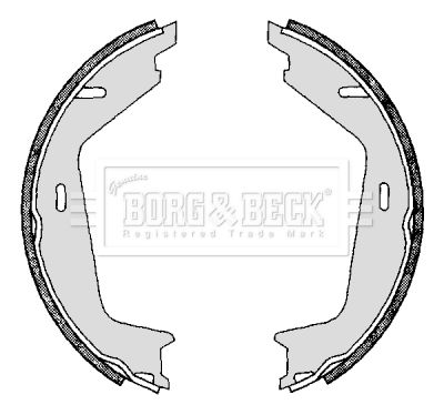 BORG & BECK Комплект тормозных колодок BBS6296